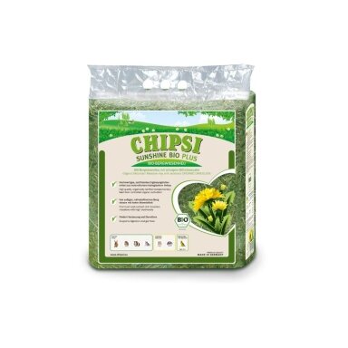 Chipsi Bio Plus šienas su kiaulpienėmis graužikams Chipsi Bio Plus šienas su kiaulpienėmis graužikams