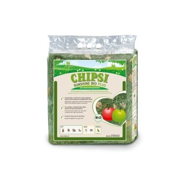 Chipsi Bio Plus šienas su obuoliais graužikams (600 g) Chipsi Bio Plus šienas su obuoliais graužikams (600 g)