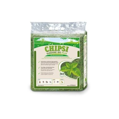 Chipsi Bio Plus šienas su pipirmėtėmis graužikams (600 g) Chipsi Bio Plus šienas su pipirmėtėmis graužikams (600 g)