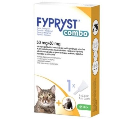 Fypryst Combo antiparazitinis užlašinamas tirpalas katėms ir šeškams