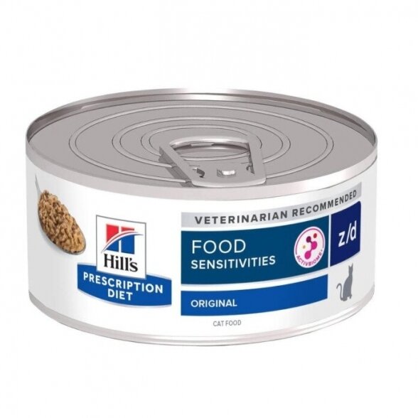 Hill's Prescription Diet Feline z/d konservai alergiškoms katėms Hill's Prescription Diet Feline z/d konservai alergiškoms katėms