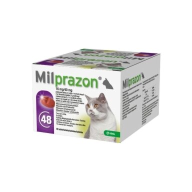 Milprazon 16 mg/40 mg katėms (2 kg plius) Milprazon 16 mg/40 mg katėms (2 kg plius)