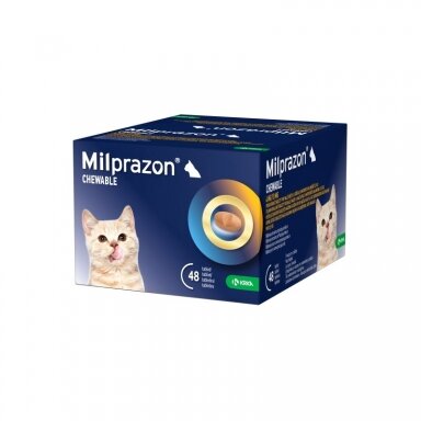 Milprazon Chewable 4 mg/10 mg tabletės nuo kirminų mažoms katėms ir kačiukams Milprazon Chewable 4 mg/10 mg tabletės nuo kirminų mažoms katėms ir kačiukams