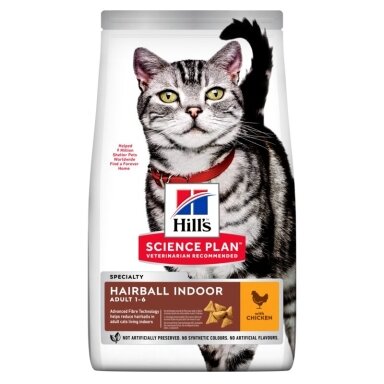 Hill's SP Feline Hairball & Indoor Cat Chicken 1,5 kg Hill's SP Feline Hairball & Indoor Cat Chicken 1,5 kg